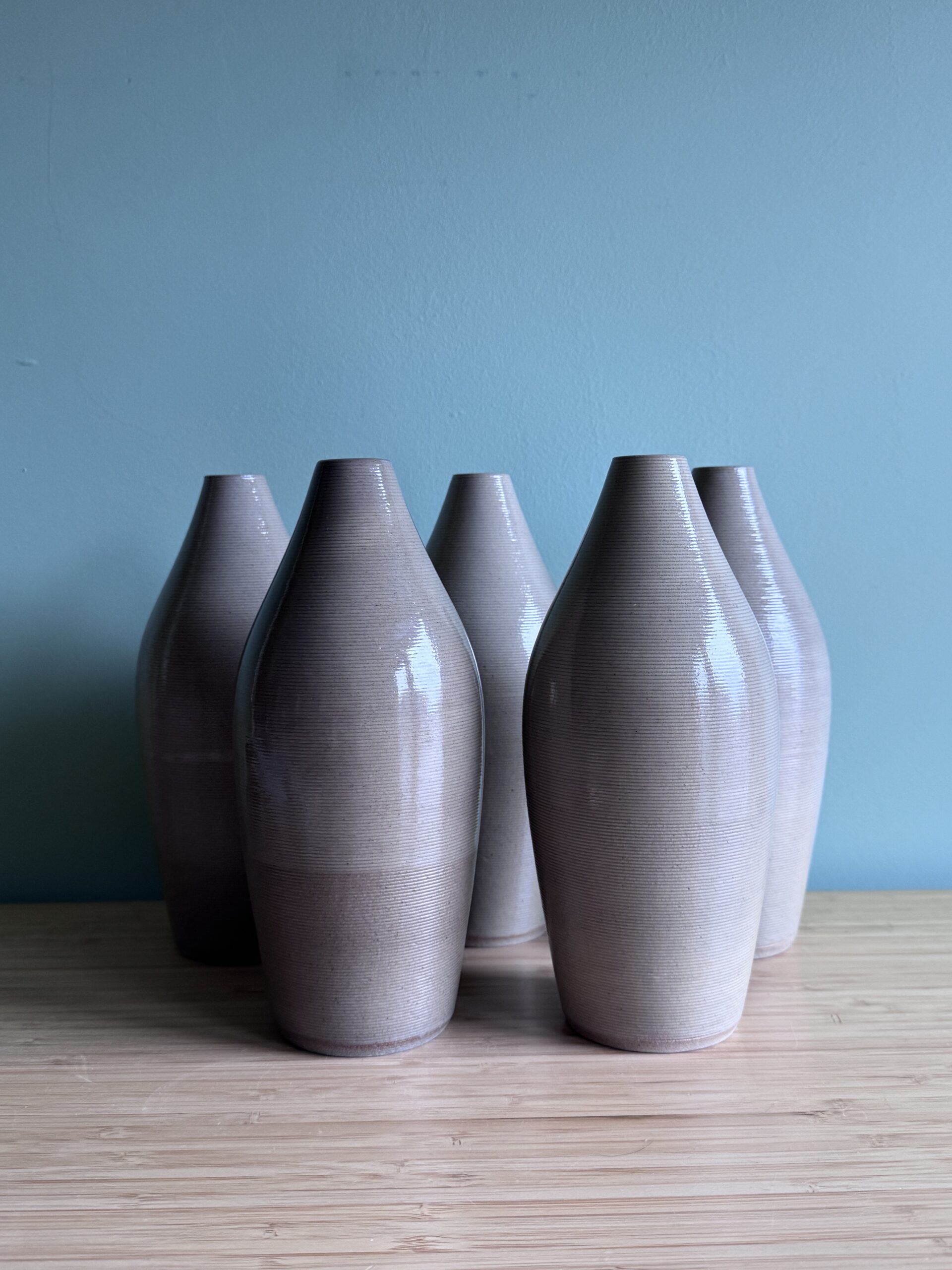 Olijfoliefles geprint in keramiek, in samenwerking met Anmade - Afbeelding 2