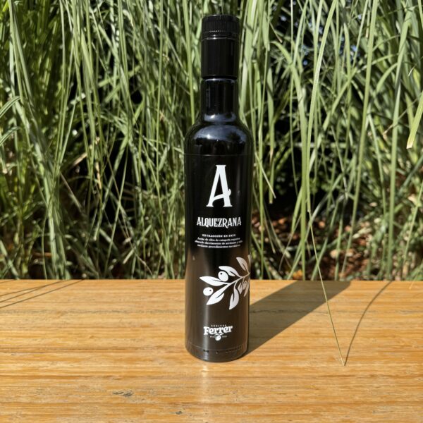 Zwarte fles olijfolie Alquezrana 500ml